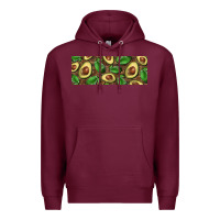 Burgundy avocados with wood and leopard background 11 oz mug Premium Hoodie - BarkalooDesign