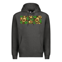 Charcoal Heather avocados with wood and leopard background 11 oz mug Premium Hoodie - BarkalooDesign