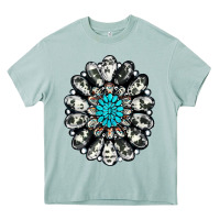 Arona cowhide aztec gemstone Heavy Core Tee - RanaPortraitStore
