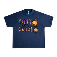 Navy Candy Corn Cutie Urban Heavy Tee - CowhideDigitalArt