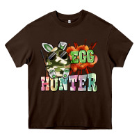 Chocolate Brown egg hunter Heavy Core Tee - FaDigitalArtStudio