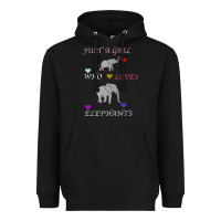 Black Just A Girl Who Loves Elephants Heavyweight Hoodie - Bettercallsaul
