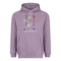 Lavender Just A Girl Who Loves Elephants Heavyweight Hoodie - Bettercallsaul