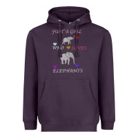 Plum Just A Girl Who Loves Elephants Heavyweight Hoodie - Bettercallsaul