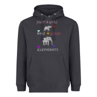 Just A Girl Who Loves Elephants Heavyweight Hoodie | Teevron