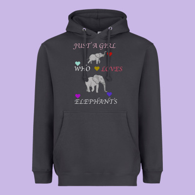 Just A Girl Who Loves Elephants Heavyweight Hoodie Designed By Bettercallsaul