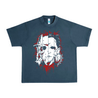 Midnight Navy friends horror face mashup horror movies halloween Urban Heavy Tee - artisFamous