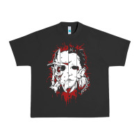Pigment Black friends horror face mashup horror movies halloween Urban Heavy Tee - artisFamous