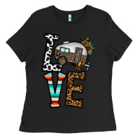 Black love caravan Ladies Tee - CowhideDigitalArt