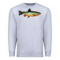 Heather Grey Greenback Cutthroat Trout Fish Premium Sweatshirt - RanaPortraitStore