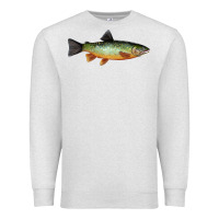 Oatmeal Heather Greenback Cutthroat Trout Fish Premium Sweatshirt - RanaPortraitStore