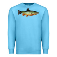 Ocean Blue Greenback Cutthroat Trout Fish Premium Sweatshirt - RanaPortraitStore