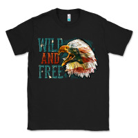 Black Wild and free Classic Tee - FaDigitalArtStudio