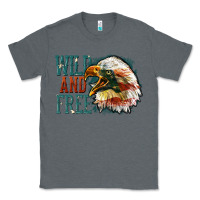 Charcoal Heather Wild and free Classic Tee - FaDigitalArtStudio