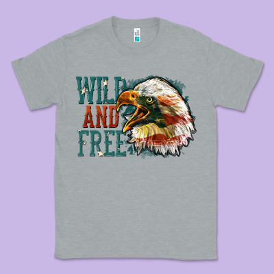 Wild And Free Classic Tee Designed By Fadigitalartstudio