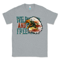 Heather Grey Wild and free Classic Tee - FaDigitalArtStudio