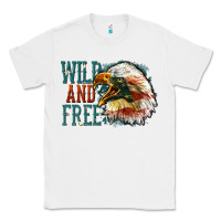 White Wild and free Classic Tee - FaDigitalArtStudio