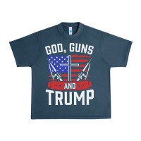 Midnight Navy god guns and trump Urban Heavy Tee - artisFamous