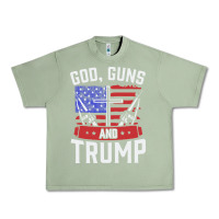 Oil Green god guns and trump Urban Heavy Tee - artisFamous