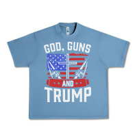 Pebble Blue god guns and trump Urban Heavy Tee - artisFamous