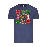 Vintage Denim festive holiday decor Vintage Tee - CowhideDigitalArt