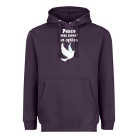 Plum Peace Was Never An Option Heavyweight Hoodie - Bettercallsaul