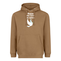 Toasted Coconut Peace Was Never An Option Heavyweight Hoodie - Bettercallsaul