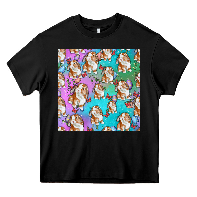 Easter Bunny With Truck Seamless Pattern Heavy Core Tee by BundleAndBundleShop | Teevron