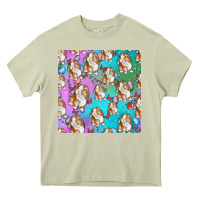 Mossy Easter Bunny With Truck Seamless Pattern Heavy Core Tee - BundleAndBundleShop