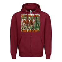 Burgundy whatever lassos your longhorn Zipper Hoodie - RanaPortraitStore