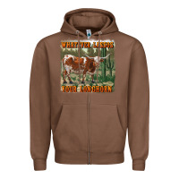 Chestnut whatever lassos your longhorn Zipper Hoodie - RanaPortraitStore
