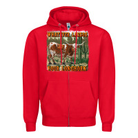 Red whatever lassos your longhorn Zipper Hoodie - RanaPortraitStore