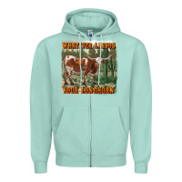 Seafoam whatever lassos your longhorn Zipper Hoodie - RanaPortraitStore