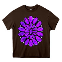 Chocolate Brown purple gemstone jewelny Heavy Core Tee - RanaPortraitStore
