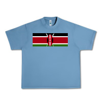Pebble Blue kenya flag Urban Heavy Tee - artisFamous