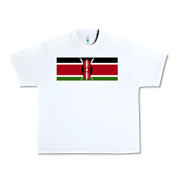 White kenya flag Urban Heavy Tee - artisFamous