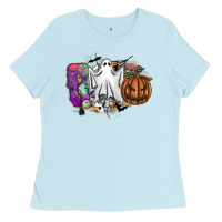 Baby Blue boo Ladies Tee - SublimationCraftShop