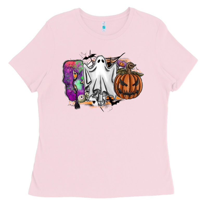 Boo Ladies Tee by SublimationCraftShop | Teevron