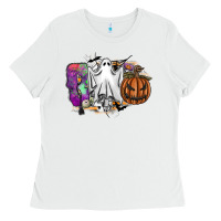 White boo Ladies Tee - SublimationCraftShop