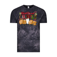 Cloud Black christmas calories dont count Vintage Tee - CowhideDigitalArt