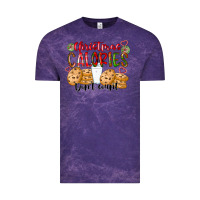 Cloud Purple christmas calories dont count Vintage Tee - CowhideDigitalArt