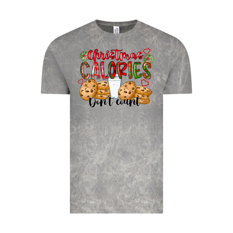 Christmas Calories Dont Count Vintage Tee by CowhideDigitalArt | Teevron