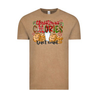 Vintage Coffee christmas calories dont count Vintage Tee - CowhideDigitalArt