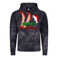 Cloud Black merry Christmas heels Vintage Hoodie - BarkalooDesign