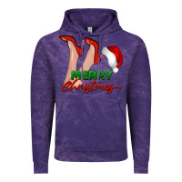 Cloud Purple merry Christmas heels Vintage Hoodie - BarkalooDesign