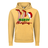 Vintage Mustard merry Christmas heels Vintage Hoodie - BarkalooDesign