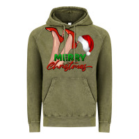 Vintage Olive merry Christmas heels Vintage Hoodie - BarkalooDesign