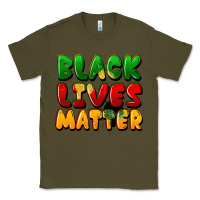 Army Green black lives matter Classic Tee - FaDigitalArtStudio