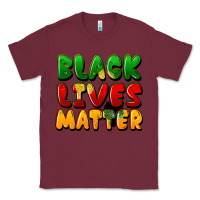Burgundy black lives matter Classic Tee - FaDigitalArtStudio
