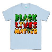 Dusty Blue black lives matter Classic Tee - FaDigitalArtStudio